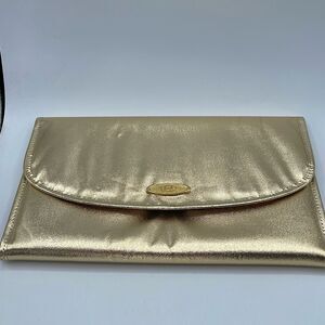 Vintage Gold clutch in excellent condition. H logo